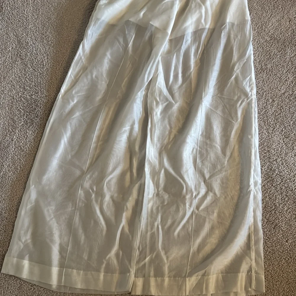 Women’s H&M sheer beige trouser pants - Picture 6 of 8